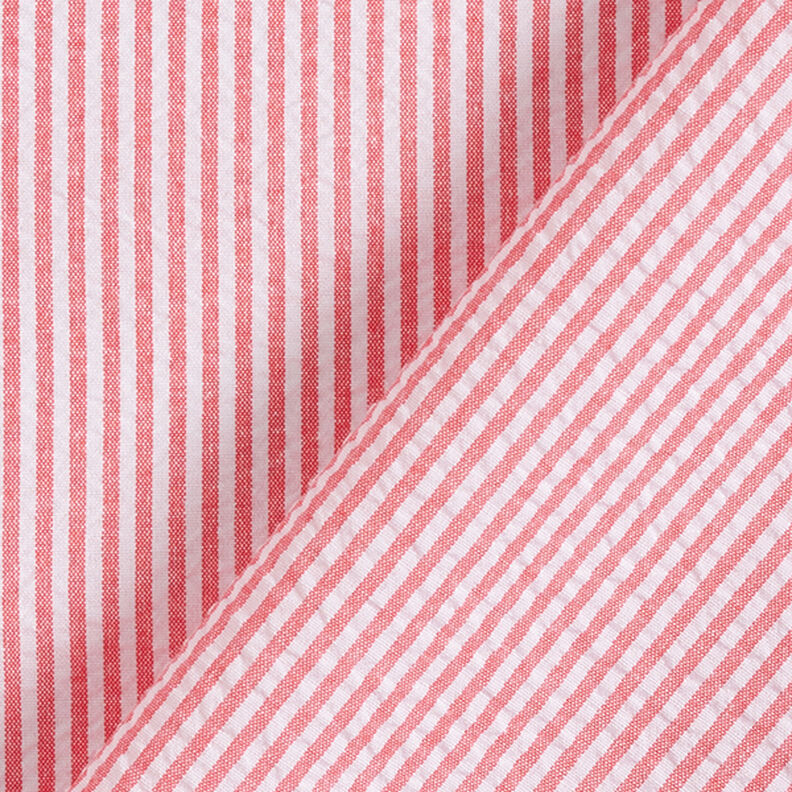 Kora Mieszanka z bawełną paski – czerwień/mleczna biel,  image number 4