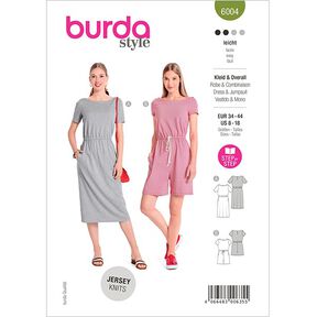 Sukienka na lato / Kombinezon, Burda 6004 | 34 - 44, 
