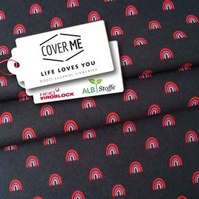 SHIELD CoverMe HEIQ Viroblock Life Loves you – czerń | Albstoffe, 