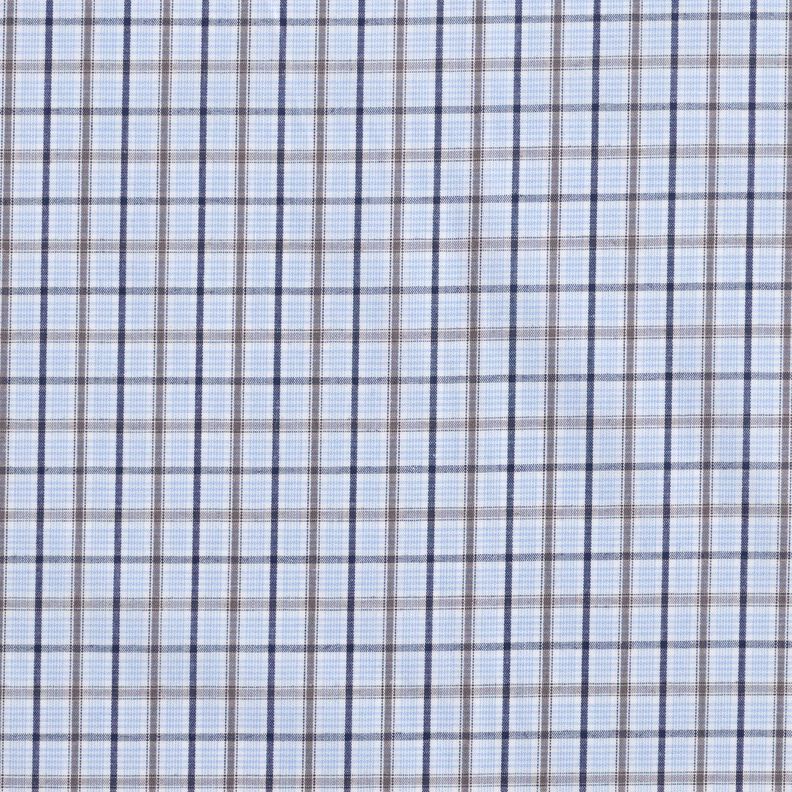 Tkanina koszulowa w klasyczną kratkę &ndash; jasnoniebieski/granat,  image number 1
