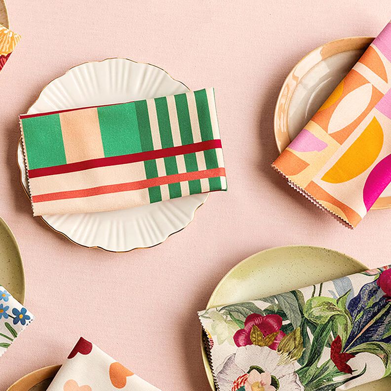 Tkanin dekoracyjna Half panama kolorowe wariacje &ndash; jasna ż&oacute;łć/pastelowy fiolet,  image number 7