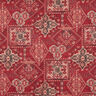 Tkanin dekoracyjna Half panama kilimowy dywan – czerwień karminowa,  thumbnail number 1