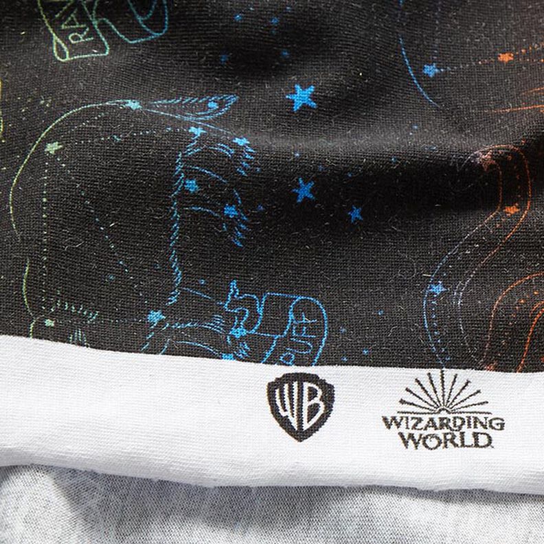 Dżersej bawełniany Tkanina na licencji Zwierzęta heraldyczne, gwiazdozbiory – Harry Potter  | Warner,  image number 7