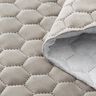 Tkanina tapicerska pikowany aksamit plaster miodu – szary,  thumbnail number 3