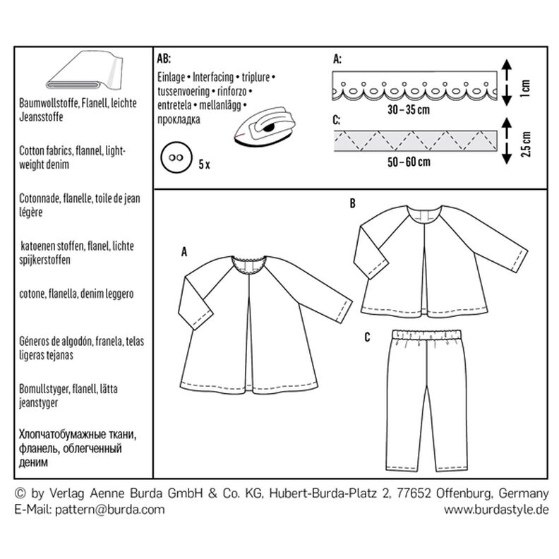 Sukienka niemowlęca | Bluzka | Spodnie, Burda 9348 | 68 - 98,  image number 8