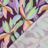 Satyna bawełniana nadruk cyfrowy w liście | Poppy Fabrics – bakłażan/jasna zieleń,  thumbnail number 4