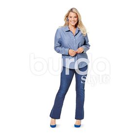 Bluzka, Burda 6614, 