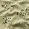 Dzianina frotte dinozaury – greige,  thumbnail number 2