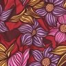 LENZING™ EcoVero™ Tkanina wiskozowa kwiaty | Poppy Fabrics – merlot/brzoskwinia,  thumbnail number 2