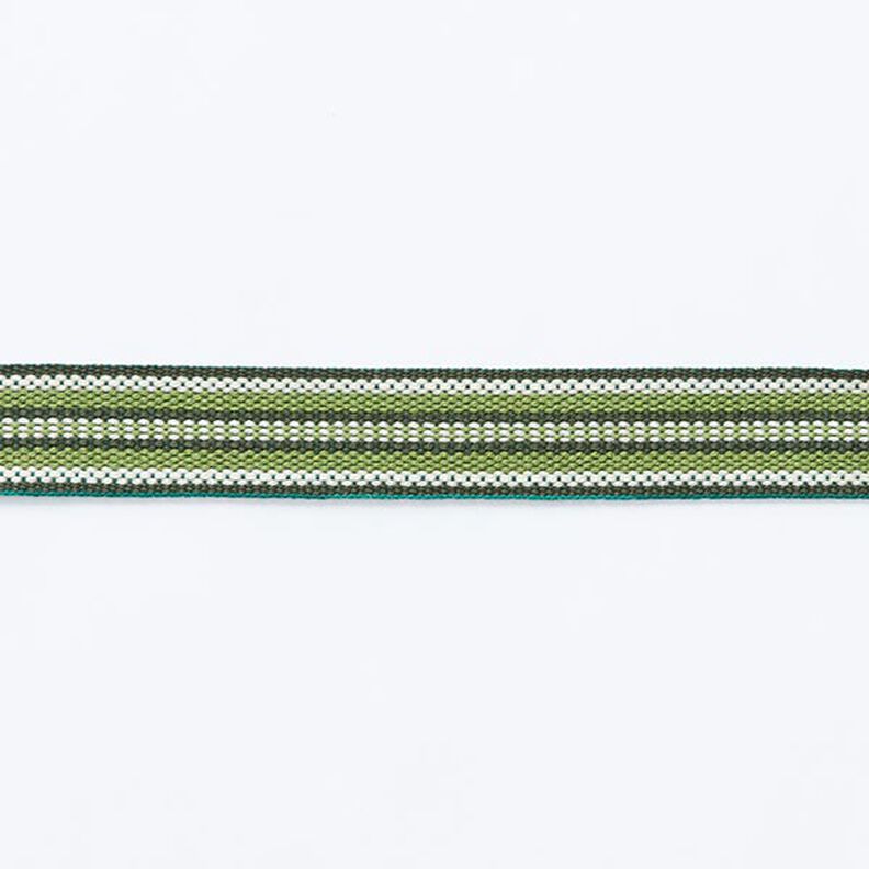 Taśma tkana ze wzorem etnicznym [ 15 mm ] – ciemna zieleń/trawiasta zieleń,  image number 1
