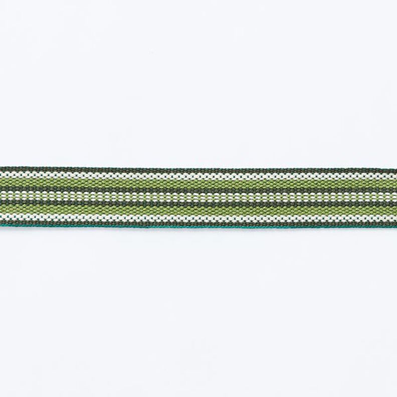 Taśma tkana ze wzorem etnicznym [ 15 mm ] – ciemna zieleń/trawiasta zieleń,  image number 1