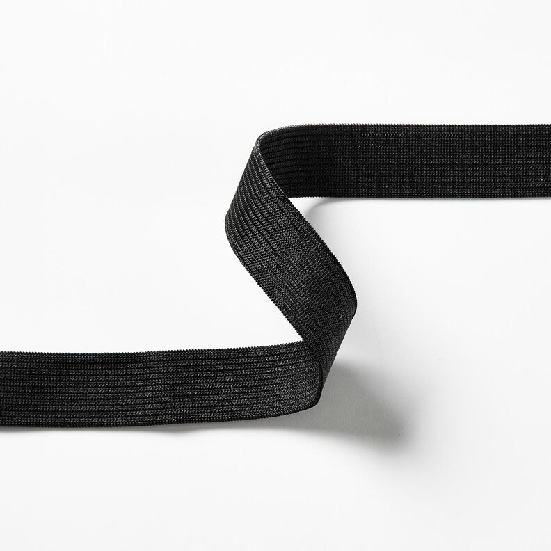 Taśma gumkowa gładka [3 m | 20 mm] – czerń,  image number 2