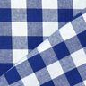 Tkanina bawełniana Kratka Vichy 1,7 cm – błękit królewski/biel,  thumbnail number 3