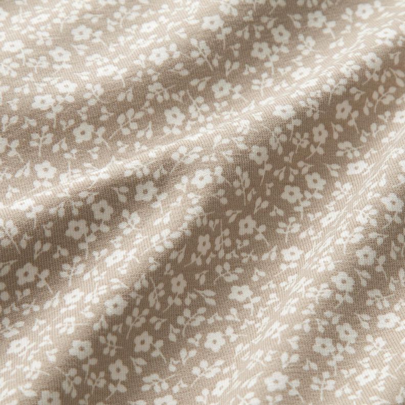 Dżersej bawełniany ze wzorem millefleur – zawilec/biel,  image number 2