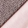 Dżersej bawełniany miniaturowy nadruk w panterkę – jasny róż/czerń,  thumbnail number 4