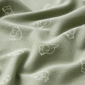 Dżersej wafel słoniątka – greige, 