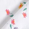 Delikatny batyst bawełniany haftowane kwiaty | Poppy Fabrics – biel/neonowa pomarańcza,  thumbnail number 4