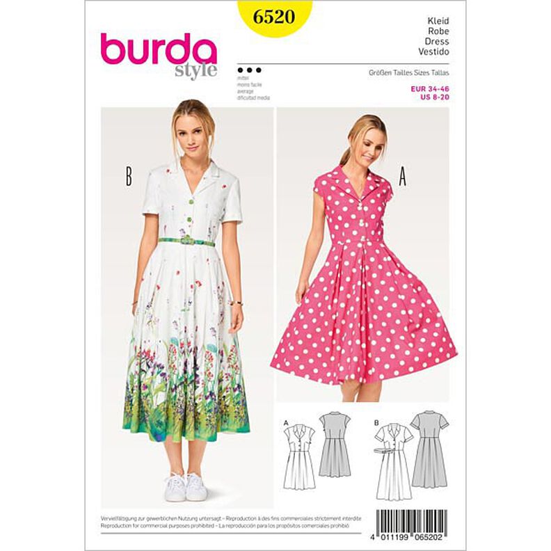 Sukienka, Burda 6520,  image number 1