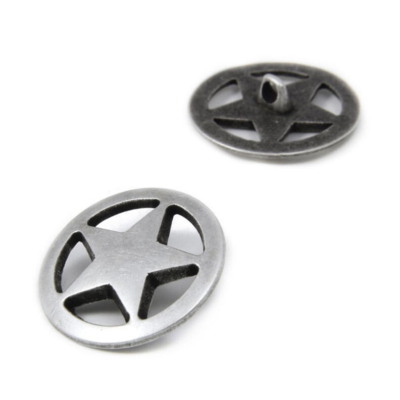 Guzik metalowy gwiazda 1,  image number 2
