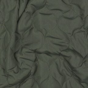 Tkanina pikowana wzór koła | Poppy Fabrics – ciemna pinia, 