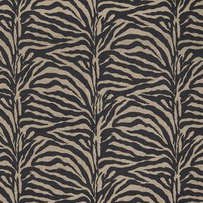 Tkanina tapicerska Żakard zebra – khaki/czerń, 
