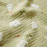 Muślin / Tkanina double crinkle słoniątka – pistacja,  thumbnail number 2