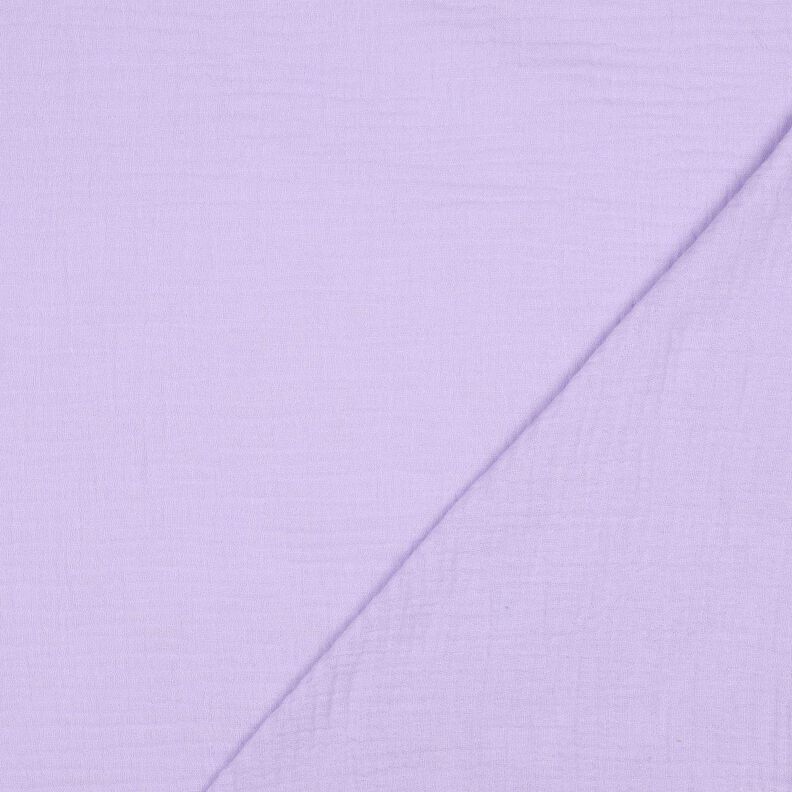 Muślin / Tkanina double crinkle dwustronna zakrzywiona krawędź  | Poppy Fabrics – liliowy/czerwona,  image number 4