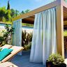 Outdoor Tkanina na firany Jednokol 315 cm – biel,  thumbnail number 7