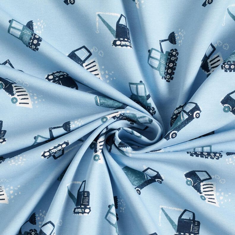 Dzianina dresowa pętelkowa French Terry plac budowy – jasnoniebieski,  image number 3