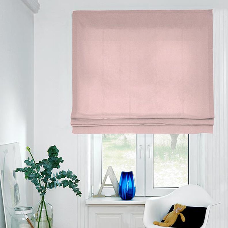 Tkanina dekoracyjna półpanama chambray, z recyklingu – różowy,  image number 5