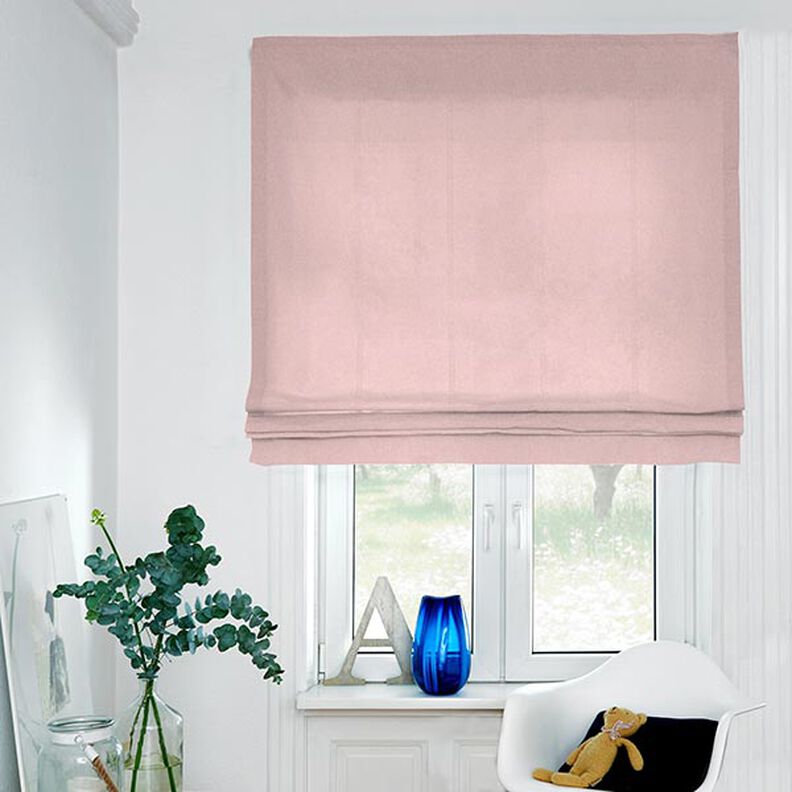 Tkanina dekoracyjna półpanama chambray, z recyklingu – różowy, image number 5