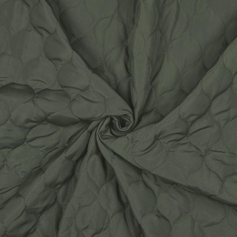 Tkanina pikowana wzór koła | Poppy Fabrics – ciemna pinia,  image number 3