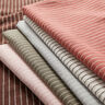 Tkanina na bluzki Mieszanka bawełny szerokie pasy – róż/mleczna biel,  thumbnail number 6