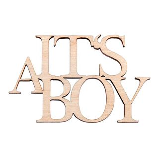 Drewno Mininapis It's a Boy [4 sztuk] | Rayher – naturalny, 