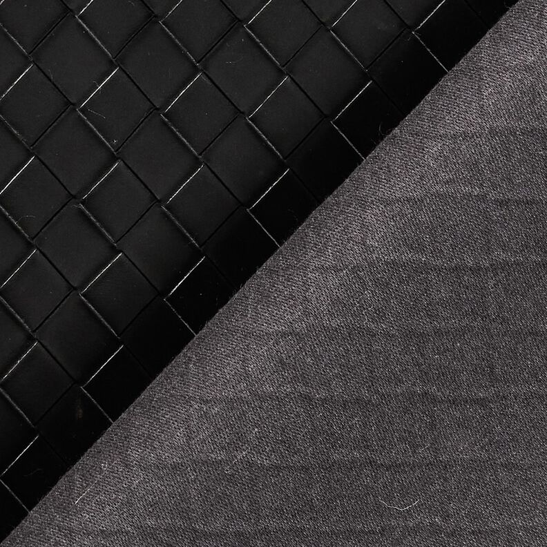 Sztuczna skóra plecionka | Katia Fabrics – czerń, image number 4
