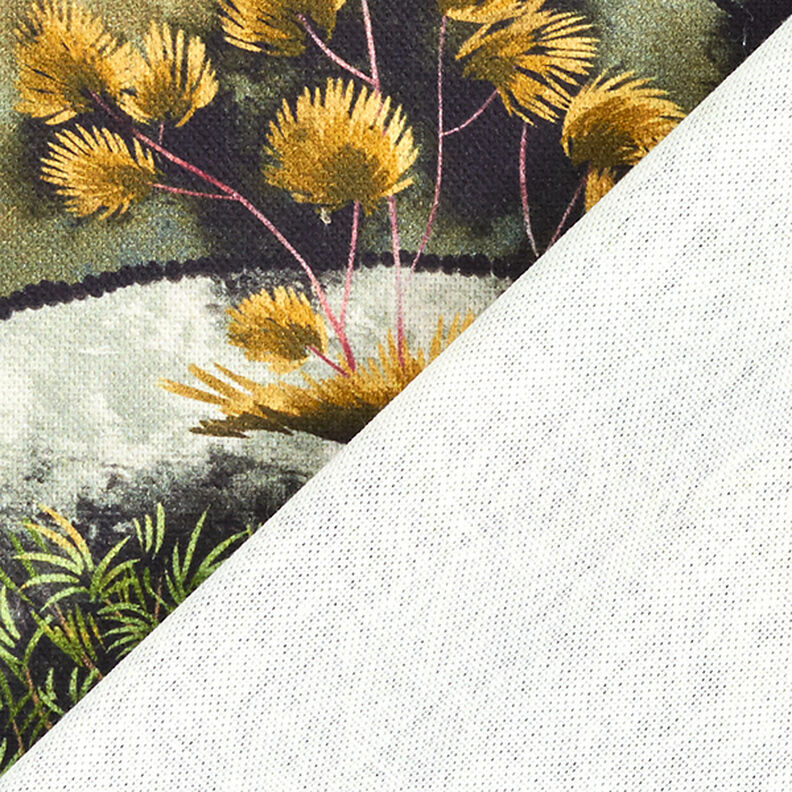 Tkanina dekoracyjna half panama z nadrukiem cyfrowym Krajobraz – zieleń,  image number 4