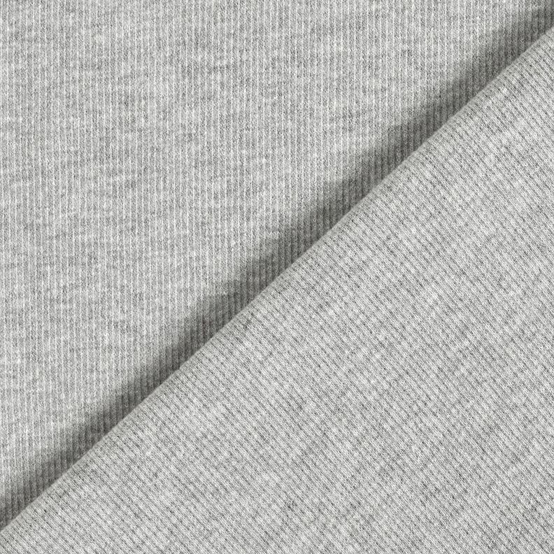 2x2 Dzianina ściągaczowa Melanż – srebro,  image number 3