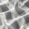 Cienka tkanina bawełniana w kratkę – jasnoszary/biel,  thumbnail number 2