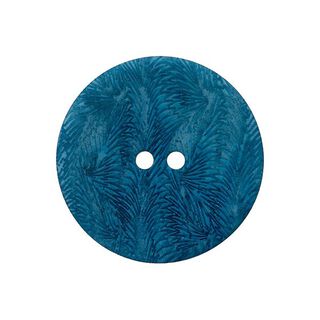 Guzik z orzecha corozo z 2 dziurkami [ 15 mm ] – błękit turkusowy, 