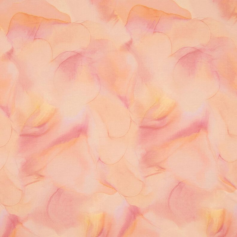 Dżersej wiskozowy we wzór marmurkowy – brzoskwinia,  image number 1