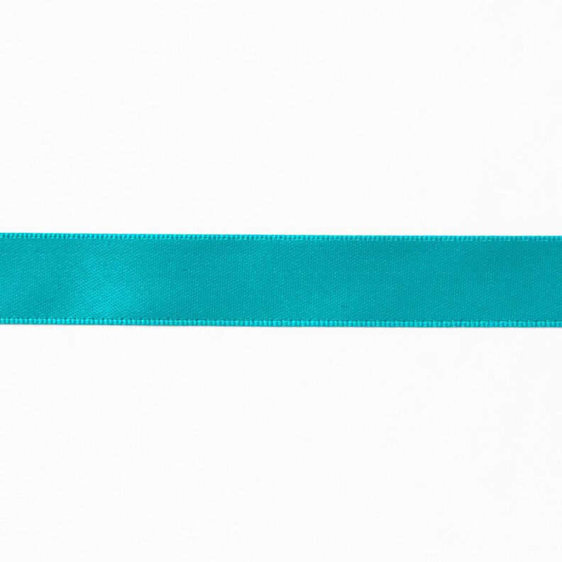 taśma satynowa [15 mm] – błękit morski,  image number 1