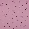 Dżersej prążkowany rozproszone serca | Poppy Fabrics – pastelowy fiolet/merlot,  thumbnail number 1