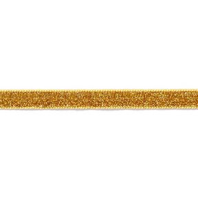 Taśma aksamitna Metaliczny [10 mm] – złoty metaliczny, 