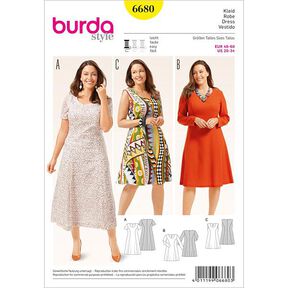 Sukienka, Burda 6680, 