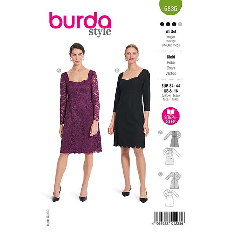 Sukienka | Burda 5835 | 34-44,  image number 1