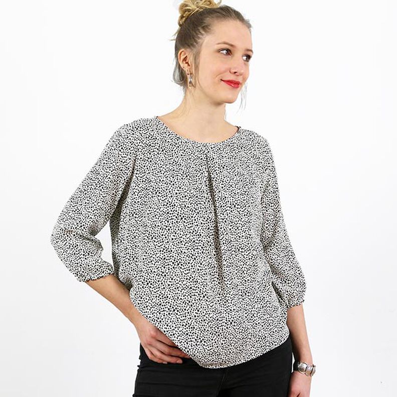 FRAU SUKI – bluzka z kontrafałdą, Studio Schnittreif | XS - XXL,  image number 5