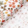 Tkanina bawełniana kreton Filigranowe kwiatki – pomarańcza/biel,  thumbnail number 4