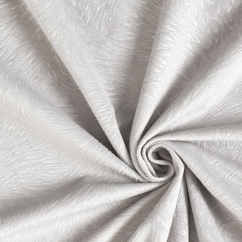 Aksamit dekoracyjny abstrakcyjne gałęzie – srebrnoszary,  image number 3