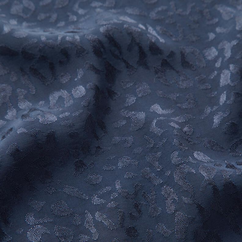 Tkanina wiskozowa w panterkę – ciemnogranatowy,  image number 3