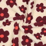 Puszysty plusz kwiaty | Poppy Fabrics – nerkowiec/bordo,  thumbnail number 4